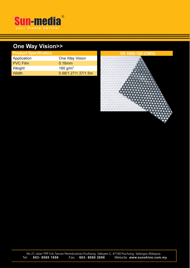 PVC Flex Banner- One Way Vision